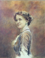 Old style pastell portrait