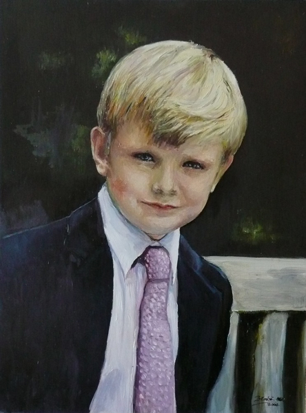 oil portrait on canvas